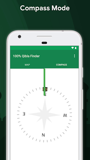 Qibla Finder Compass 100% - Image screenshot of android app
