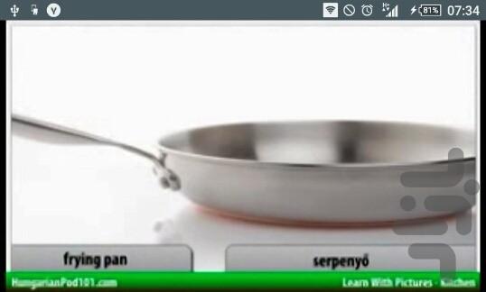 آموزش لغات روزمره مجارستانی - Image screenshot of android app