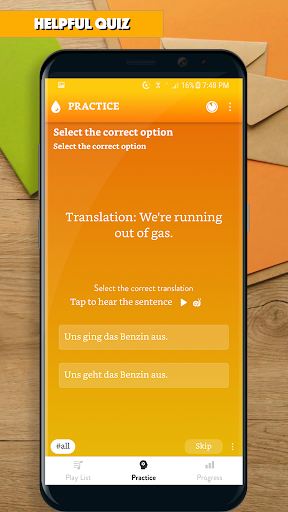 German Sentence Master ۲ - عکس برنامه موبایلی اندروید