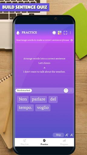 Italian Sentence Master - Image screenshot of android app