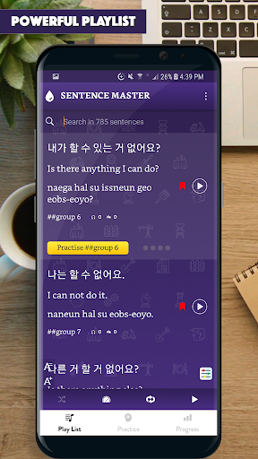 Korean Sentence Master - عکس برنامه موبایلی اندروید