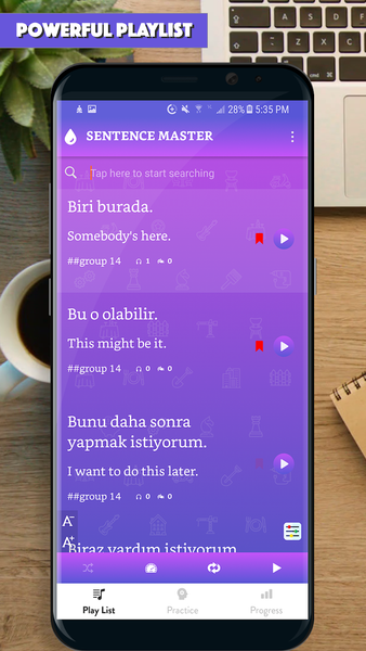 Turkish Sentence Master - Image screenshot of android app