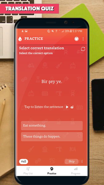 Turkish Sentence Master - عکس برنامه موبایلی اندروید