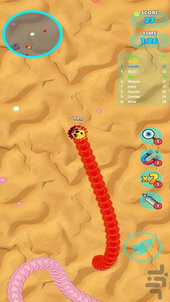 Hungry Snake IO - Gameplay image of android game