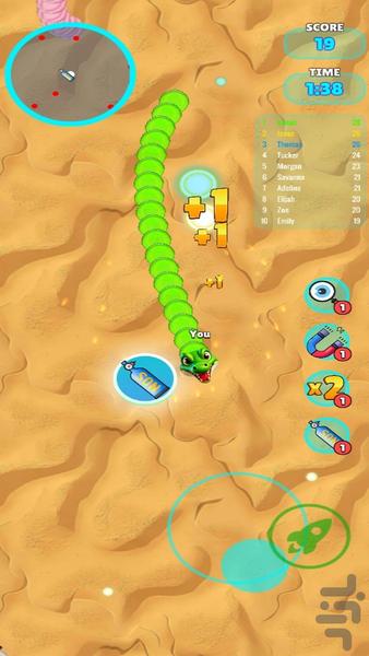 Hungry Snake IO - Gameplay image of android game