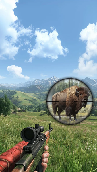 Hunting Wild: shooting hunter - Gameplay image of android game