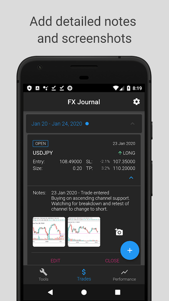 FX Journal - Image screenshot of android app