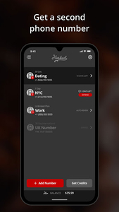 Hushed - Second Phone Number - عکس برنامه موبایلی اندروید