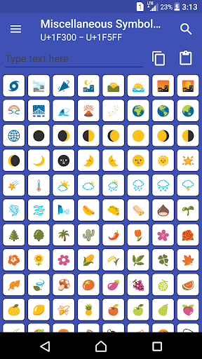 Character Pad - Unicode - عکس برنامه موبایلی اندروید