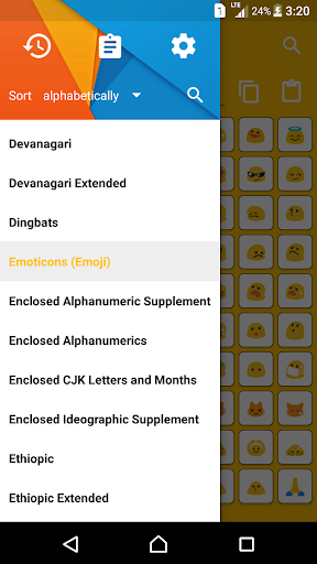 Character Pad - Unicode - عکس برنامه موبایلی اندروید