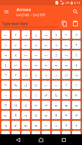 Character Pad - Unicode - عکس برنامه موبایلی اندروید