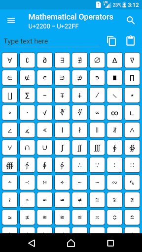 Character Pad - Unicode - عکس برنامه موبایلی اندروید