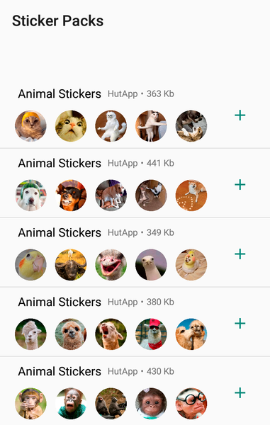 Animal Stickers for WhatsApp - عکس برنامه موبایلی اندروید