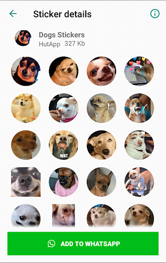 Dog Stickers for WhatsApp - Image screenshot of android app