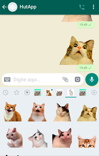 Cat Stickers for WhatsApp - Image screenshot of android app