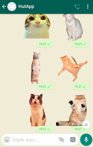 Cat Stickers for WhatsApp - Image screenshot of android app