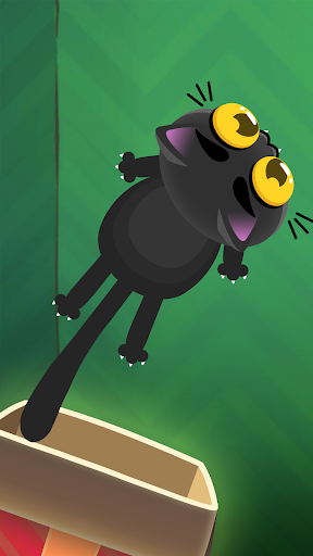 Kitty Jump! - Tap the cat! Hop it into the box! - Gameplay image of android game