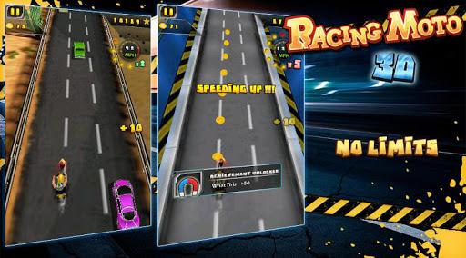 Racing Moto 3D - Gameplay image of android game