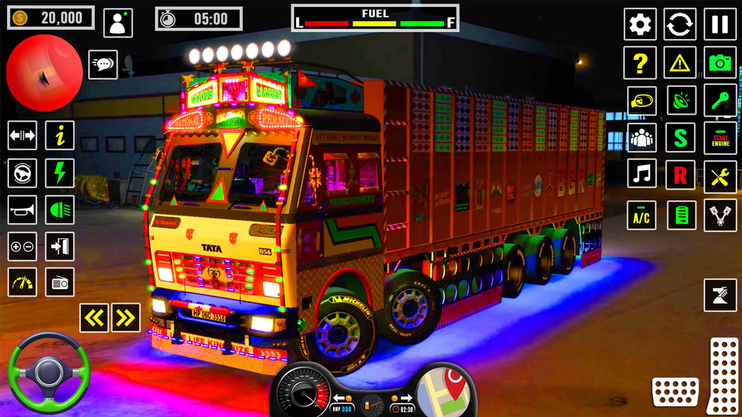Indian Cargo Truck Sim Game 3D - Gameplay image of android game