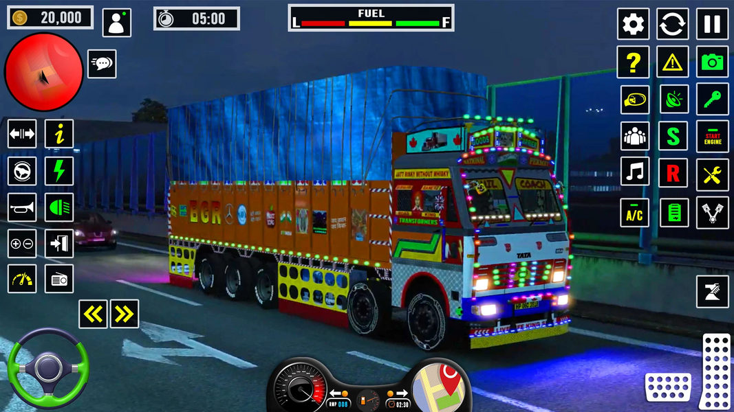 Indian Cargo Truck Sim Game 3D - Gameplay image of android game
