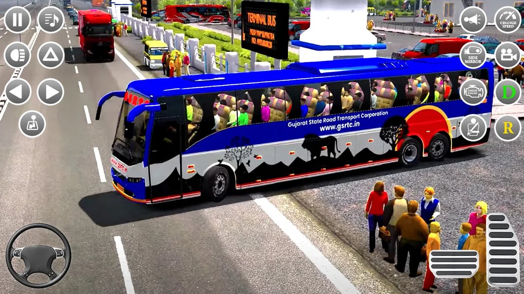 Coach Bus Simulator Games 3d - Gameplay image of android game