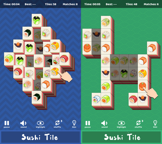 Sushi Tile - Mahjong Solitaire - عکس برنامه موبایلی اندروید