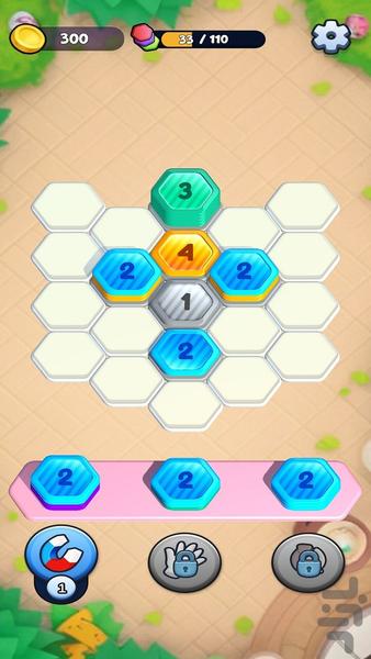 Hexa Coin Stack - Gameplay image of android game