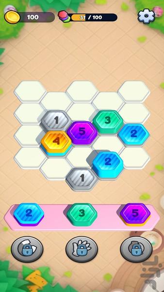 Hexa Coin Stack - Gameplay image of android game