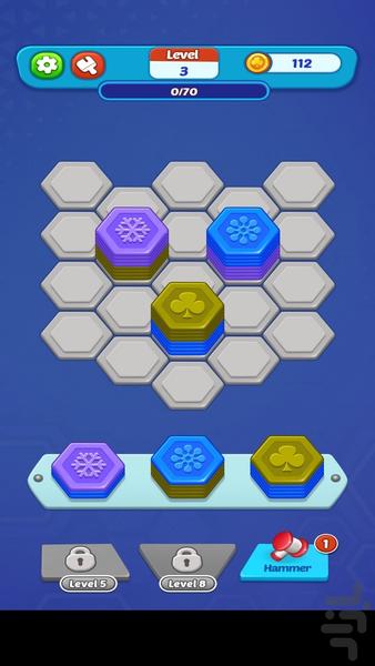 Hexa Sort Master - Gameplay image of android game