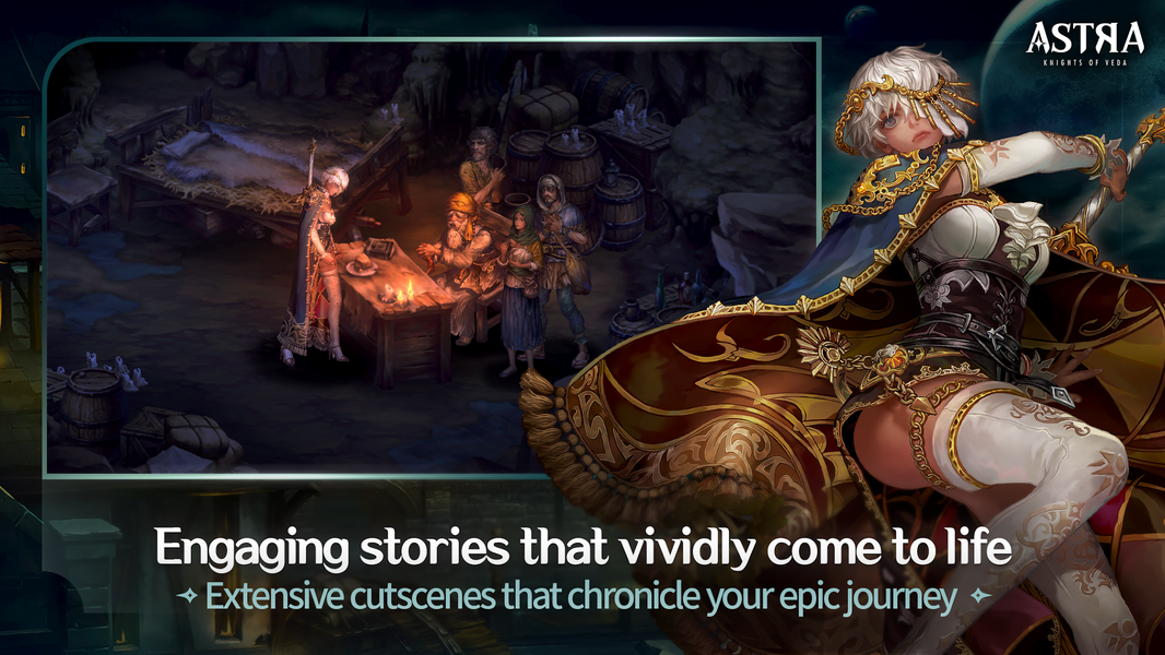 ASTRA: Knights of Veda - Gameplay image of android game