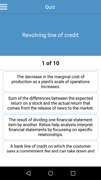 Financial Terms Dictionary - عکس برنامه موبایلی اندروید