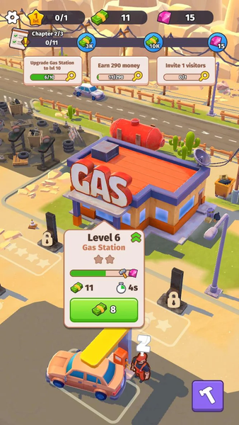 Roadside Empire: Idle Tycoon - Gameplay image of android game