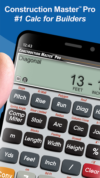 Construction Master Pro Calc - Image screenshot of android app