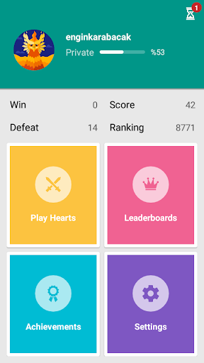 Hearts - Gameplay image of android game