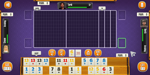 101 Okey - İnternetsiz - Gameplay image of android game