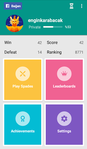 Spades - Gameplay image of android game