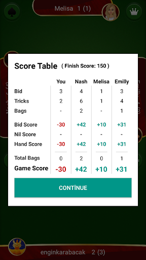 Spades - عکس بازی موبایلی اندروید