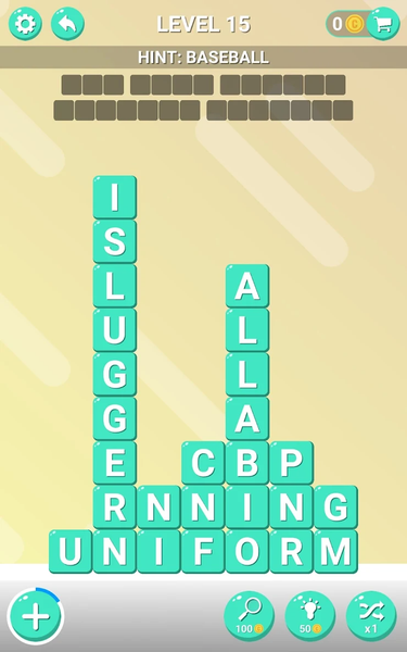 Word Blocks - Gameplay image of android game