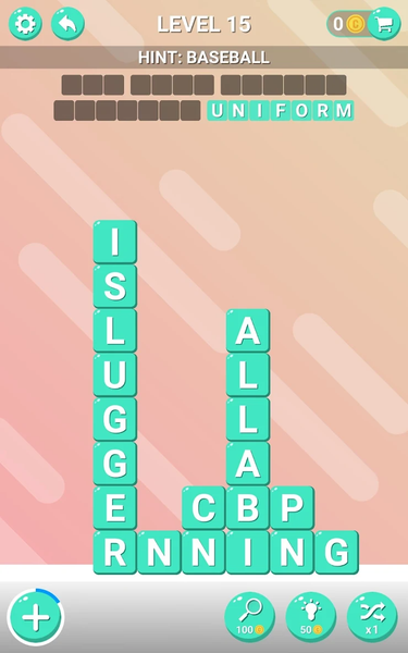 Word Blocks - Gameplay image of android game