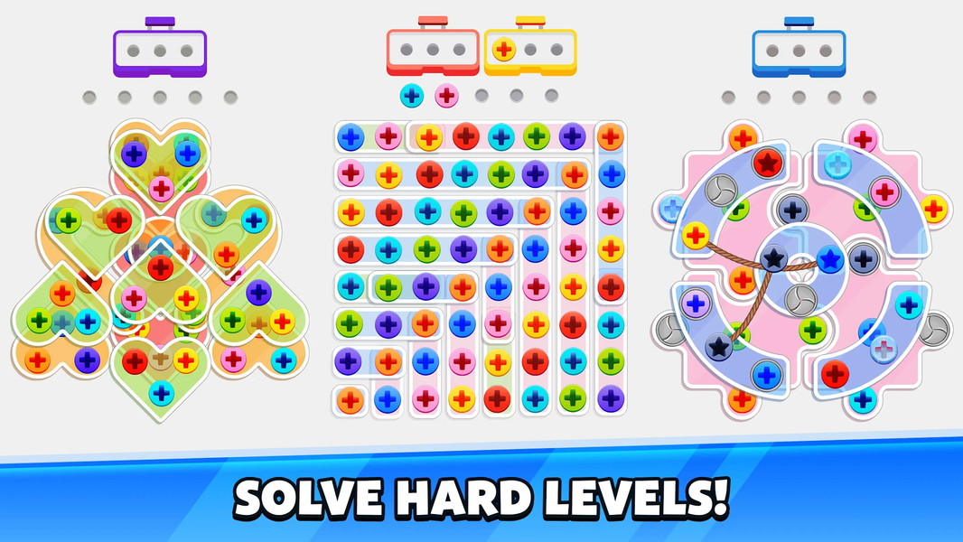 Bolt Screw: Nuts Jam Puzzle - Gameplay image of android game