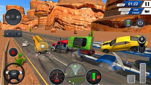 Car Transporter Truck Simulator Game 2019 - Gameplay image of android game