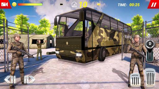Army Bus Transport Duty 2019 - Gameplay image of android game