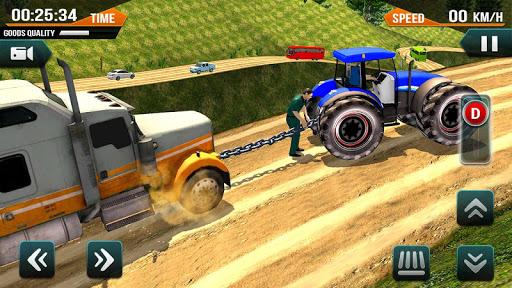 Chained Tractor Bus Towing Duty 2019 - Gameplay image of android game