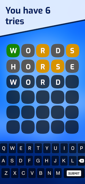 ۶ Tries ۱ Word - عکس بازی موبایلی اندروید
