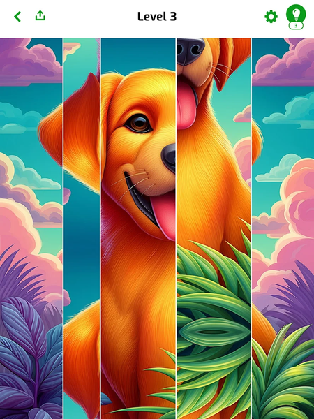 Slide Puzzle - Fun Games - عکس بازی موبایلی اندروید