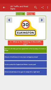 UK Traffic and Road Signs - Image screenshot of android app