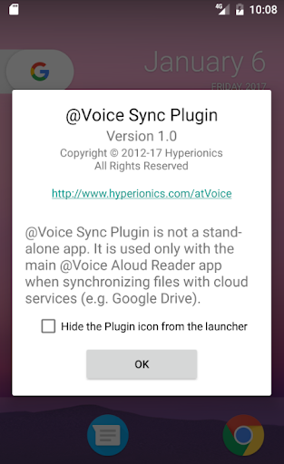 @Voice Sync Plugin - Image screenshot of android app