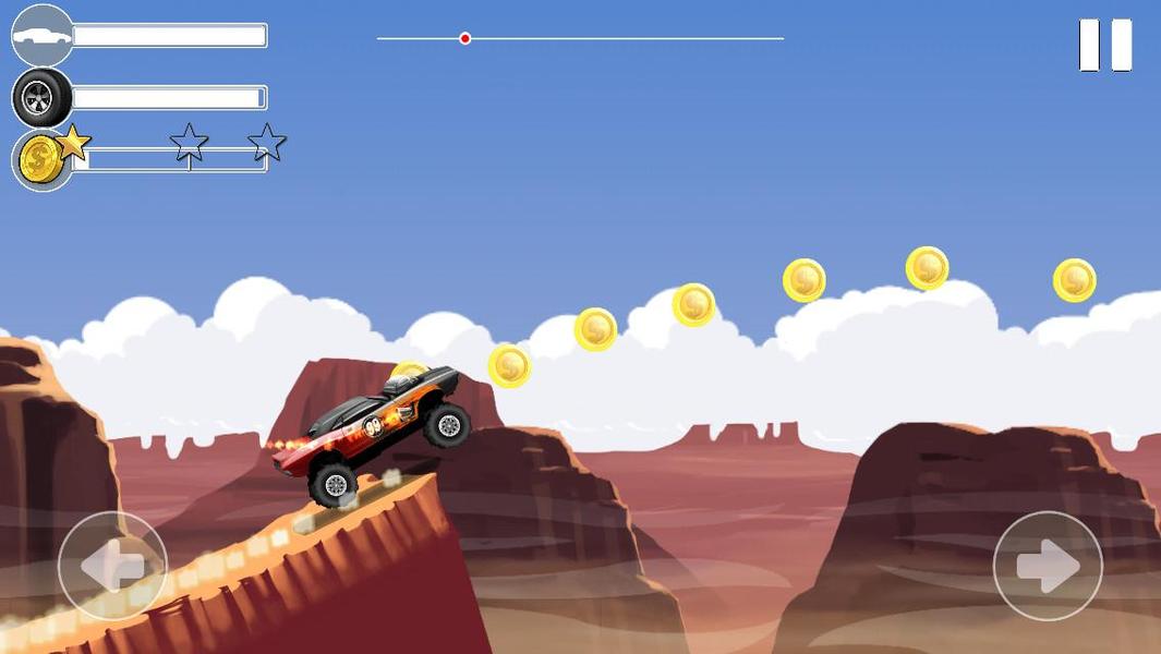 Monster Car Stunts - Gameplay image of android game