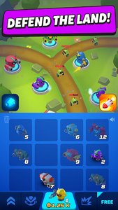 Merge Tower Bots - Gameplay image of android game