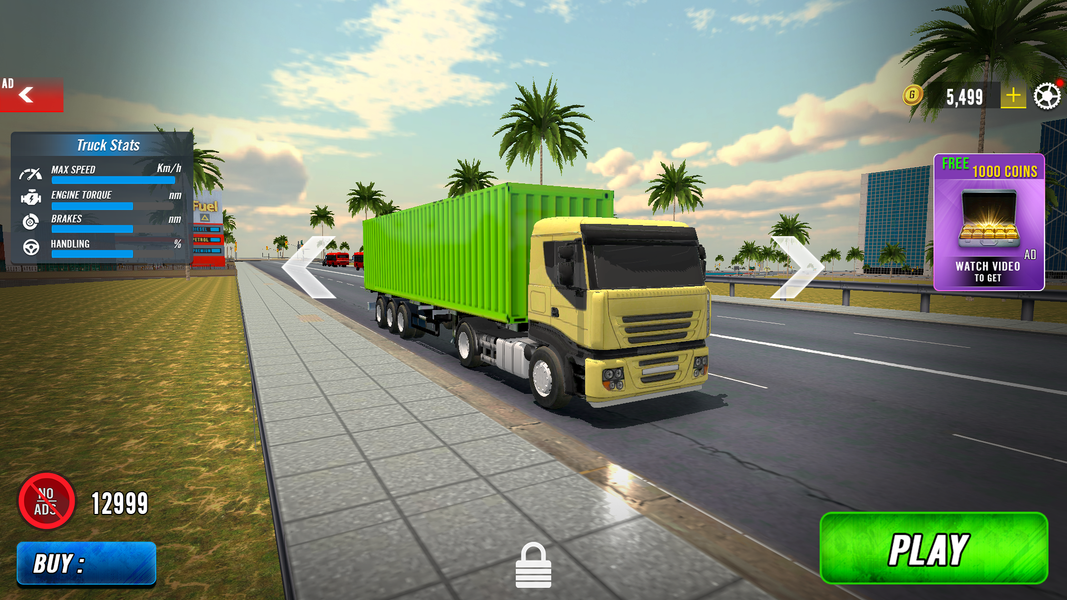 Ultimate Truck Driving Games - Gameplay image of android game